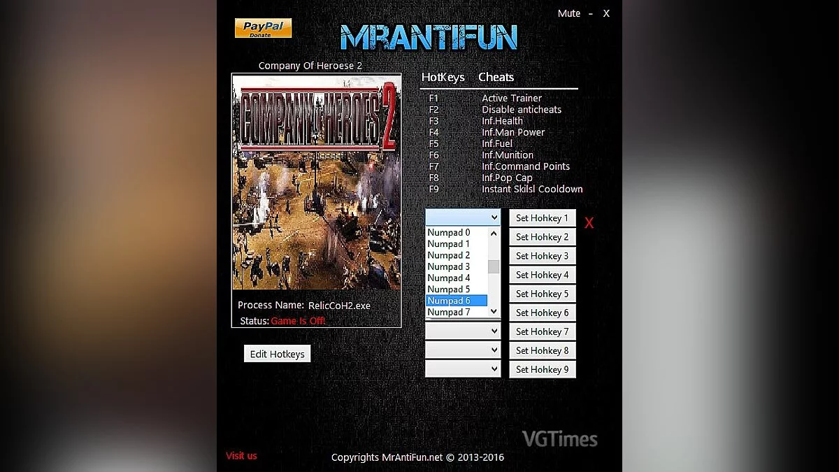 Company of Heroes 2 — Трейнер / Trainer (+7) [4.0.0.21527] [MrAntiFun]