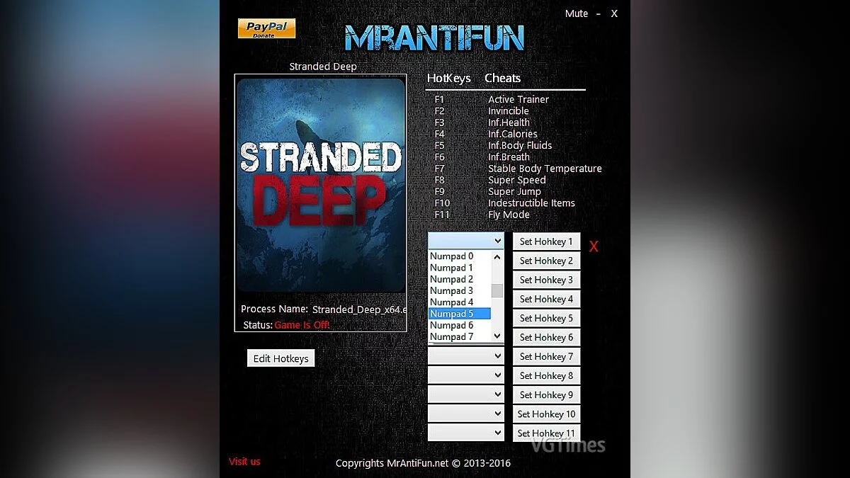 Stranded Deep — Трейнер / Trainer (+11) [0.16 H2: x64] [MrAntiFun]