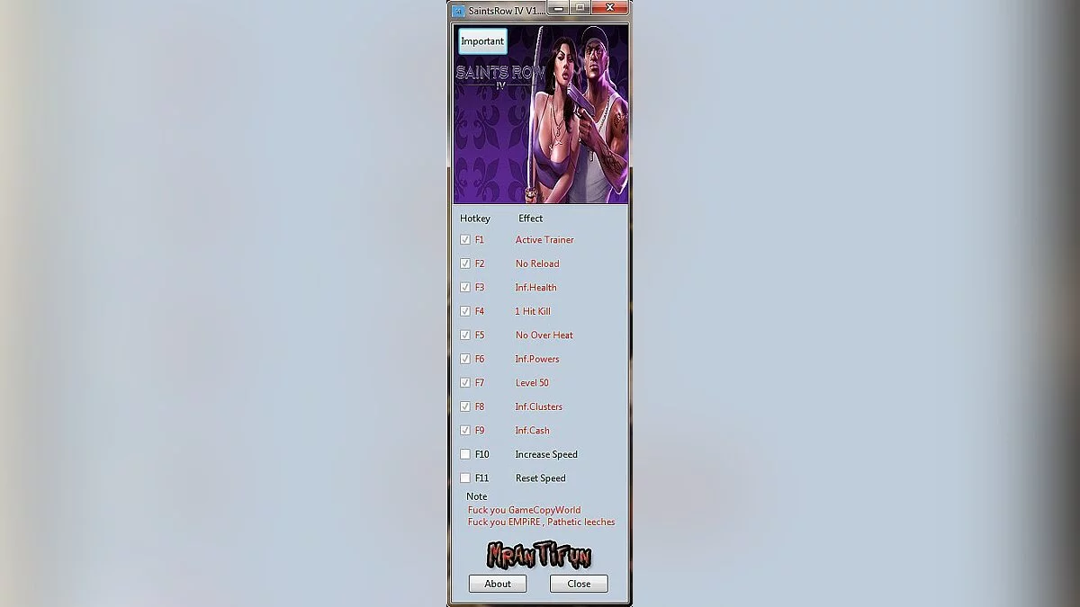 Трейнер / Trainer (+10) [1.0.6.1: Update 7] [MrAntiFun]