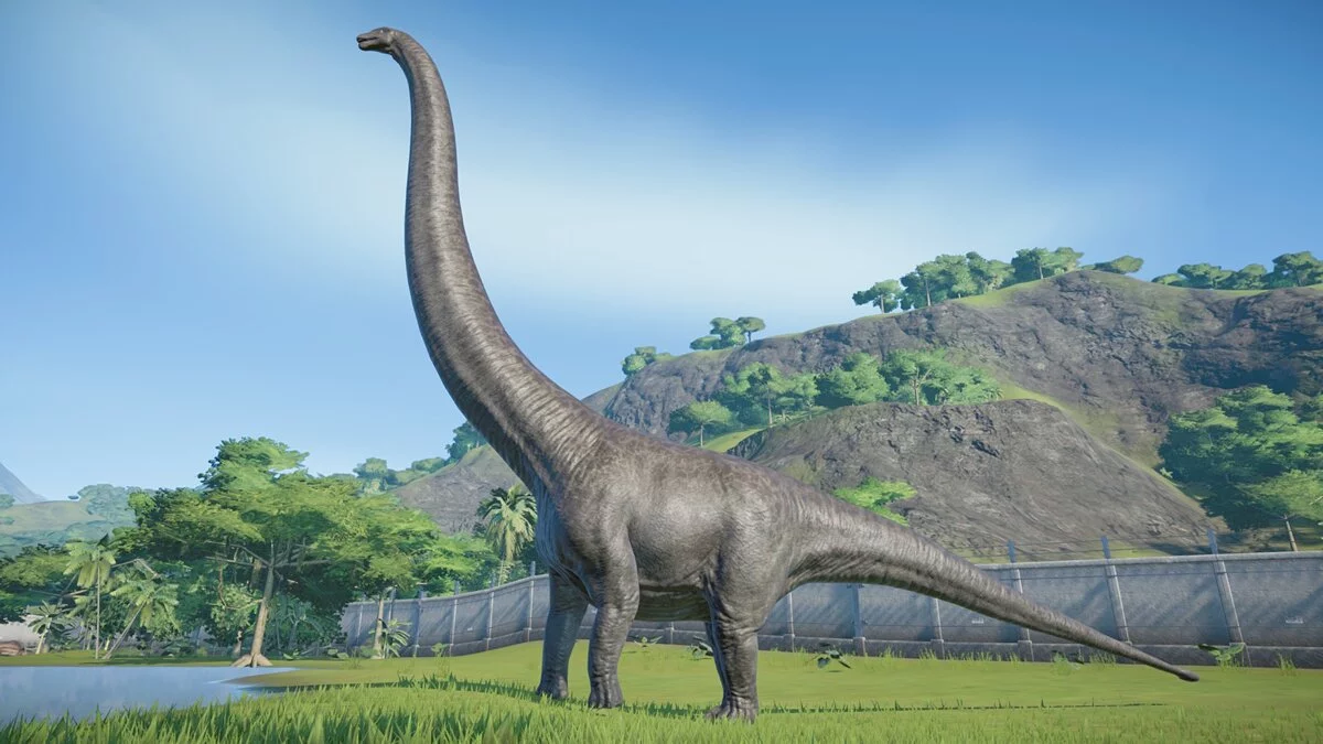 Jurassic World Evolution — Улучшенные мамэньсизавр и омейзавр