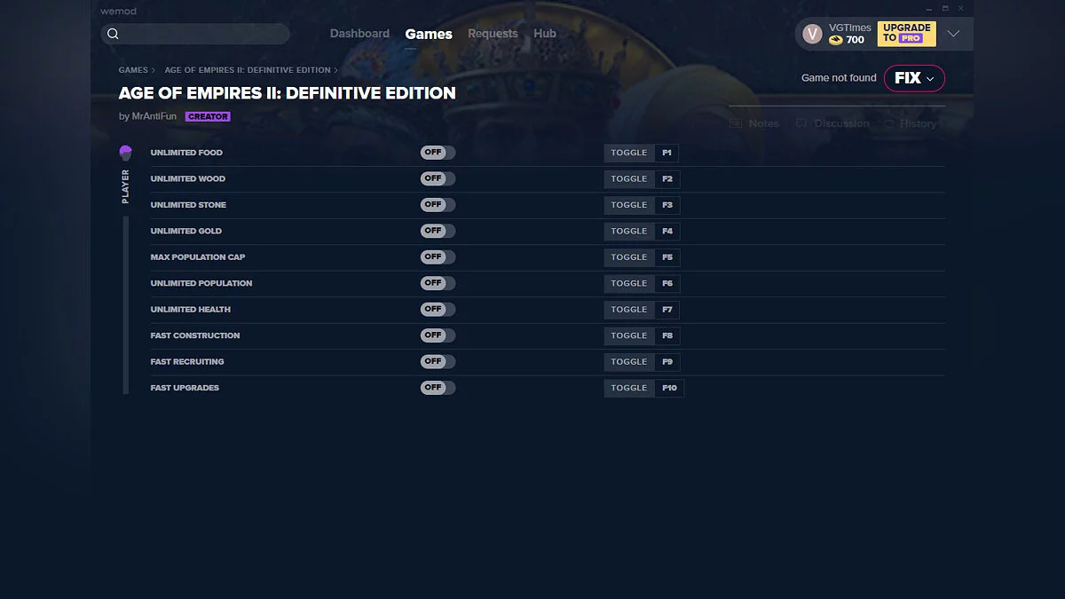 Age Of Empires 2: Definitive Edition — Трейнер (+10) от 18.11.2020 [WeMod]