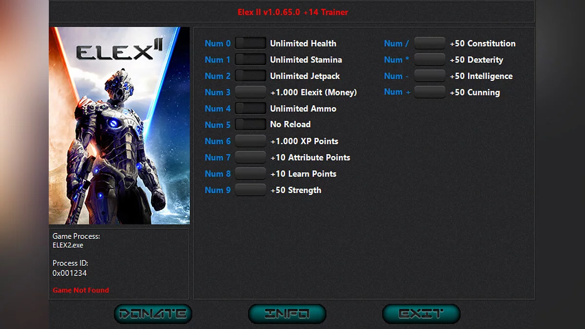 ELEX 2 — Трейнер (+14) [1.0.107.0]