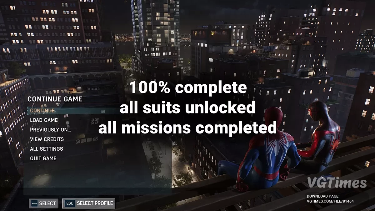 Marvel's Spider-Man 2 — Полное сохранение
