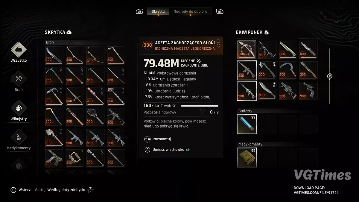 Dying Light: The Beast — Бесконечные ресурсы и много оружия