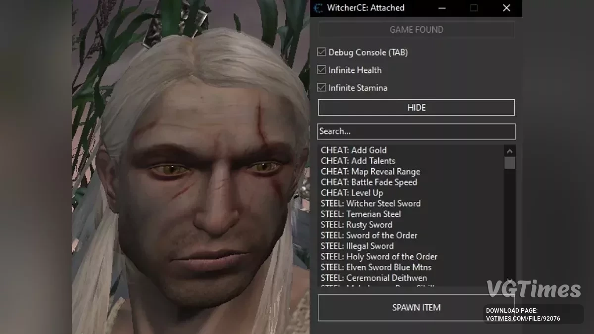 The Witcher — Таблица для Cheat Engine