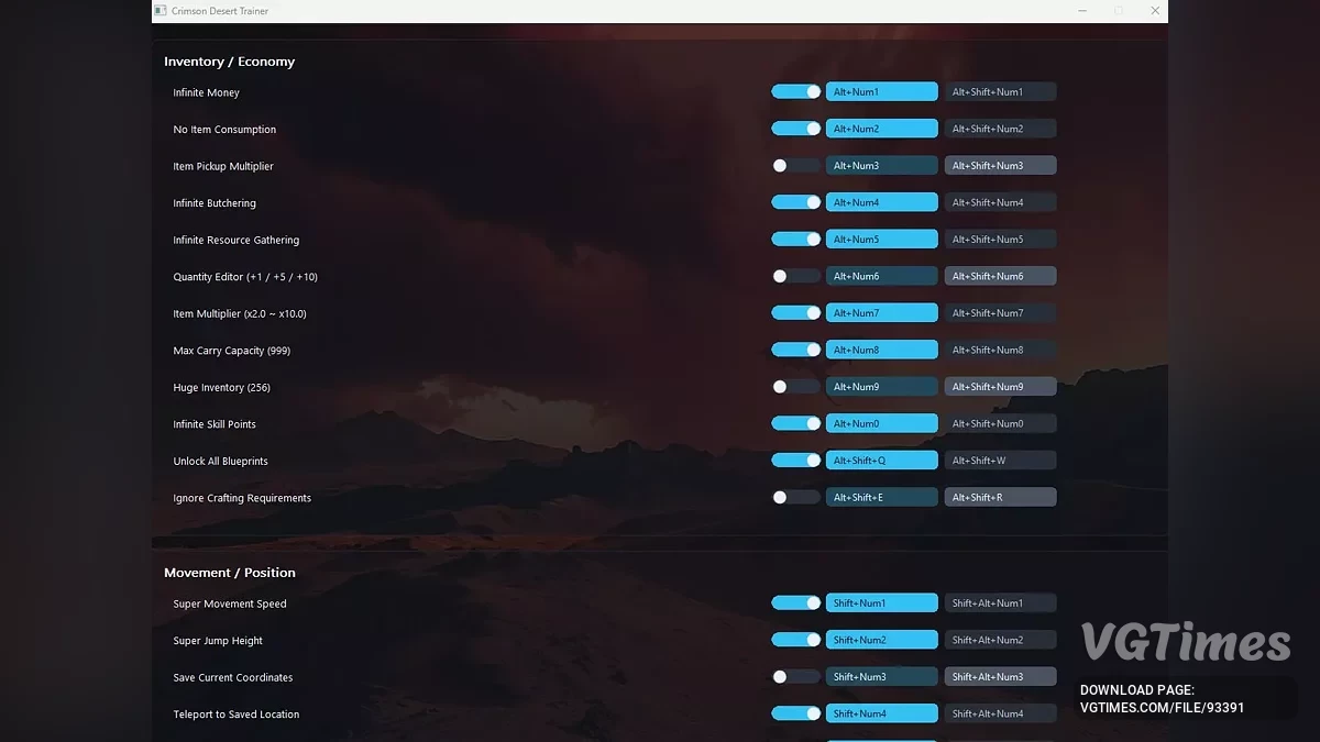 Crimson Desert — Crimson Desert Трейнер 2026 — Бесконечные Деньги, God Mode, Супер Скорость и 37+ Чит мод ( Обновлено 23.04.2026 )