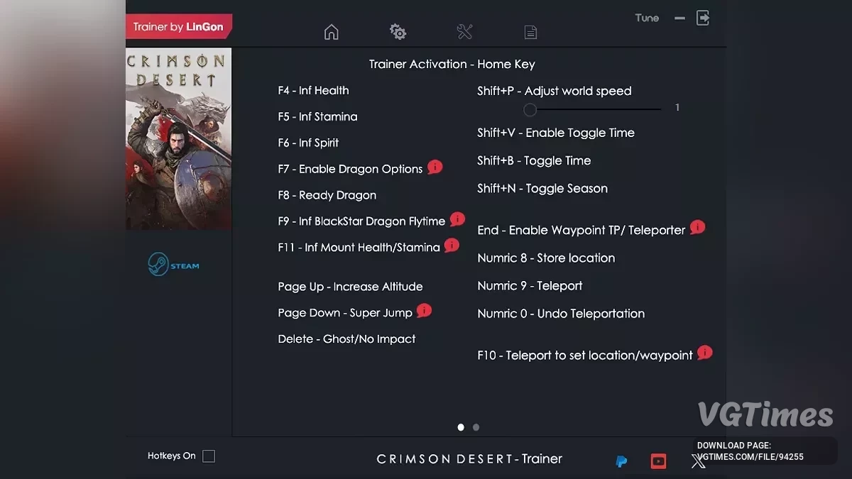 Crimson Desert — Трейнер (+15) [1.05.00]