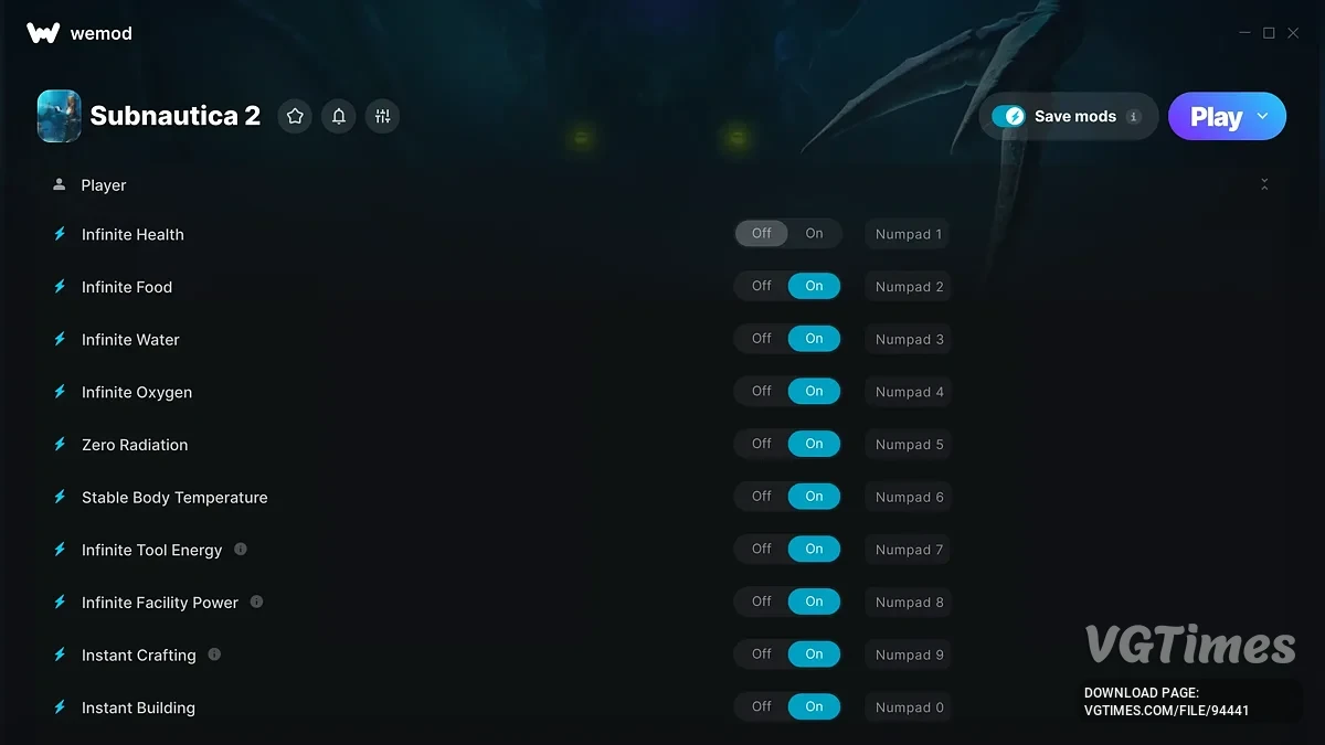 Subnautica 2 — Трейнер (+22)