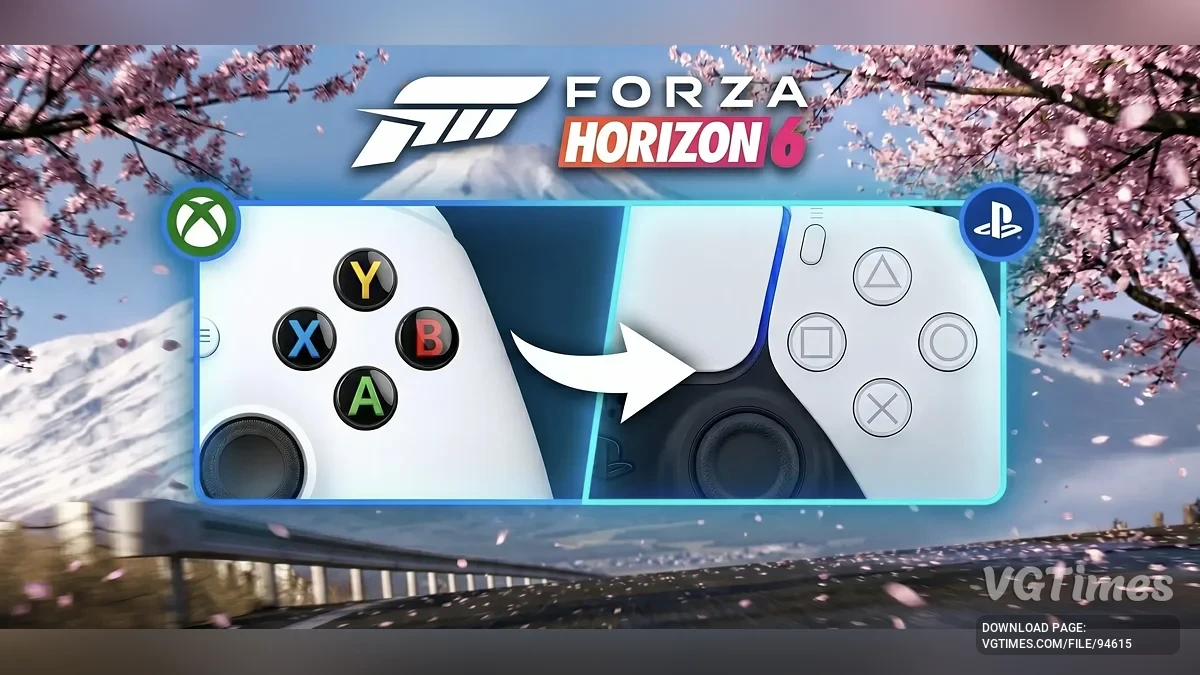 Forza Horizon 6 — Замена кнопок Xbox на PlayStation (DualSense)
