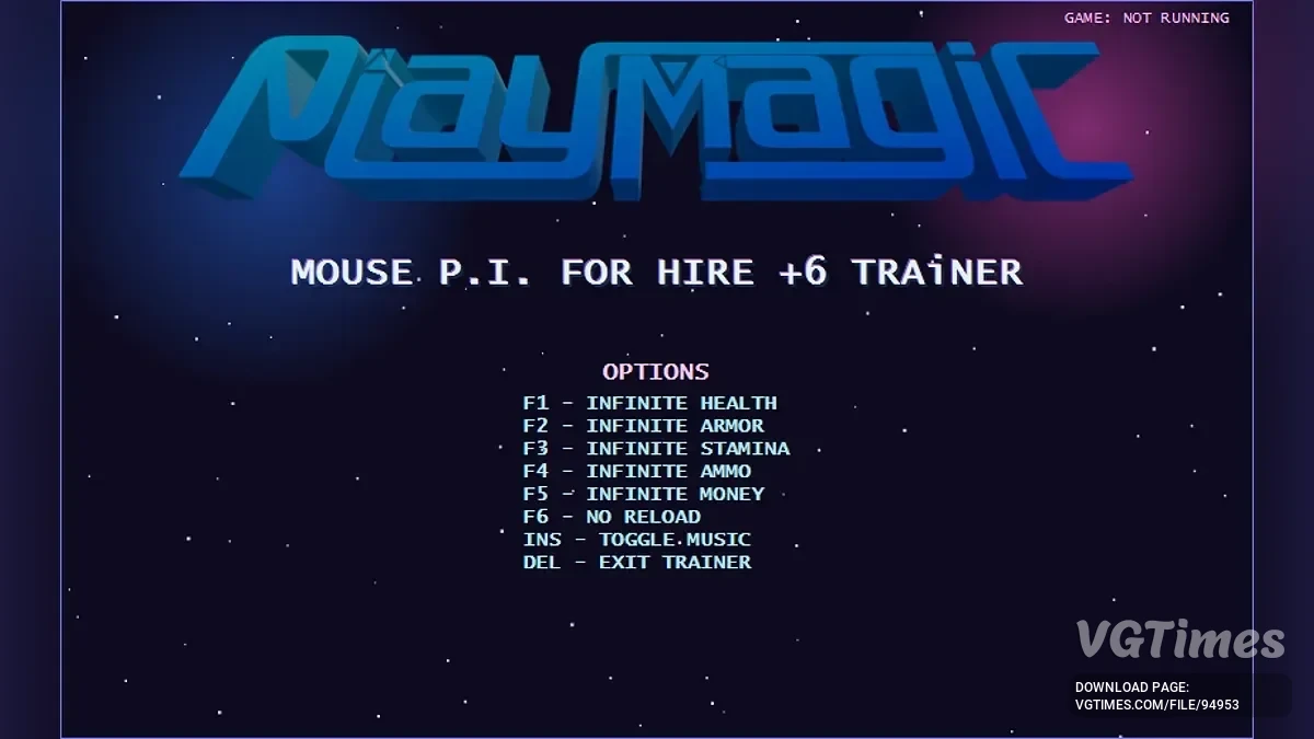 MOUSE: P.I. For Hire — Трейнер (+6) [v1.0.6-RUNE]