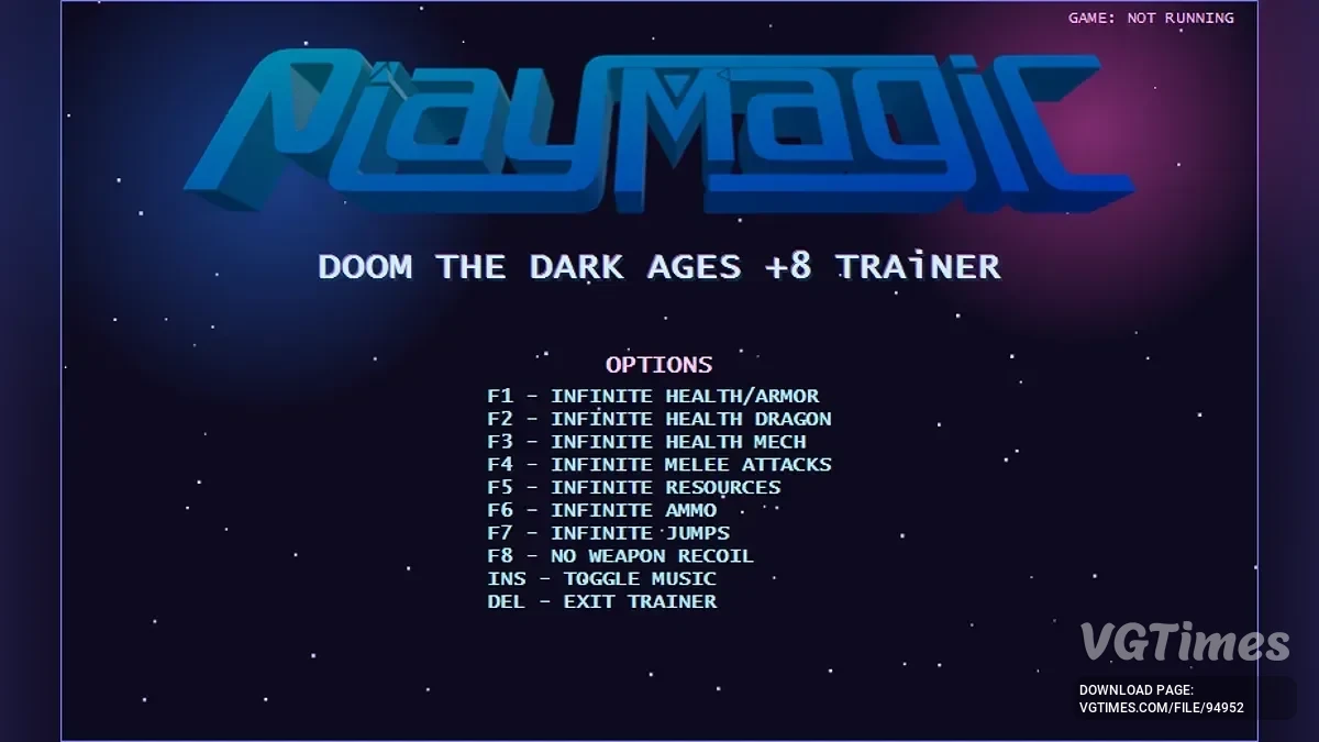 Doom: The Dark Ages — Трейнер (+8) [Steam Build 20760608]