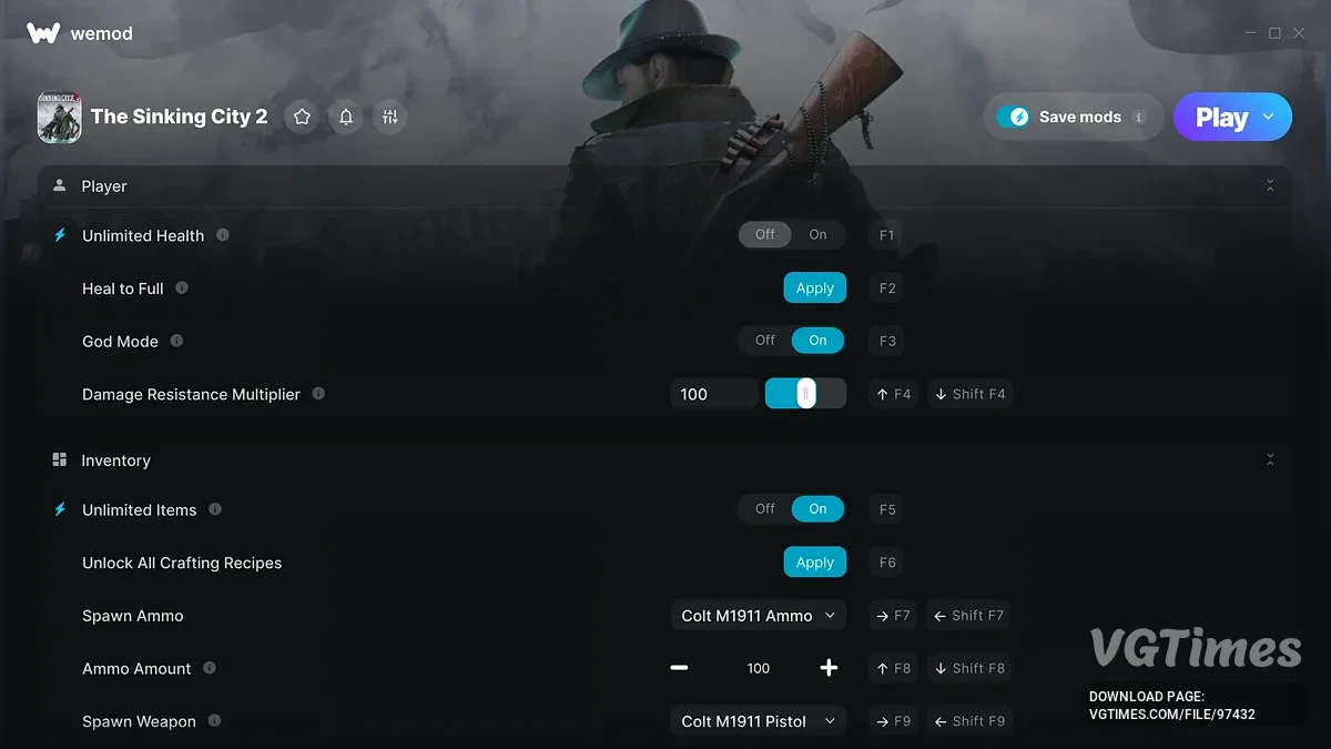 The Sinking City 2 — Трейнер (+34)
