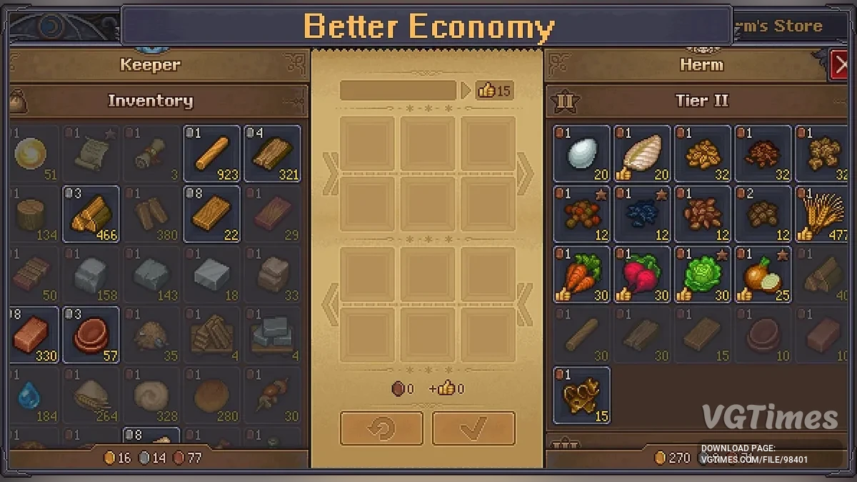 Graveyard Keeper 2 — Better Economy — стабильная торговля, фиксация цен и настройка запасов торговцев