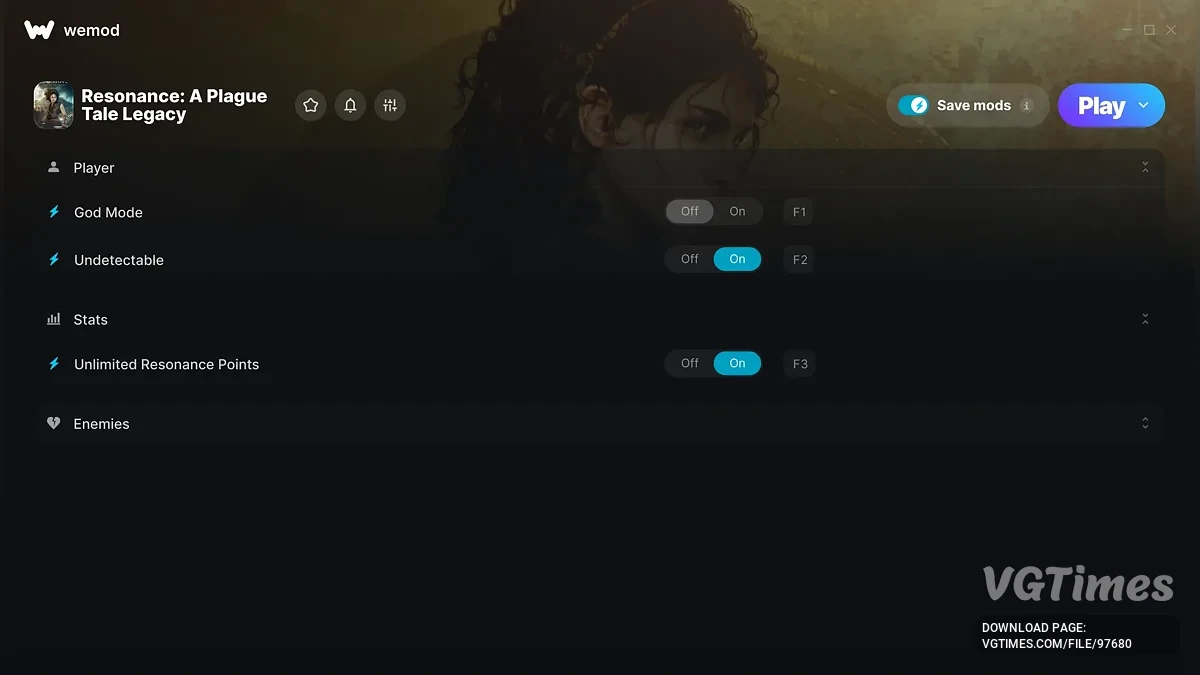 Resonance: A Plague Tale Legacy — Трейнер (+4)