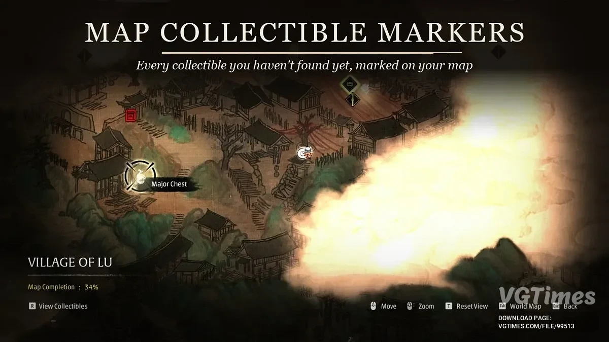 Phantom Blade Zero — Map Collectible Markers — отображение несобранных коллекционных предметов на карте