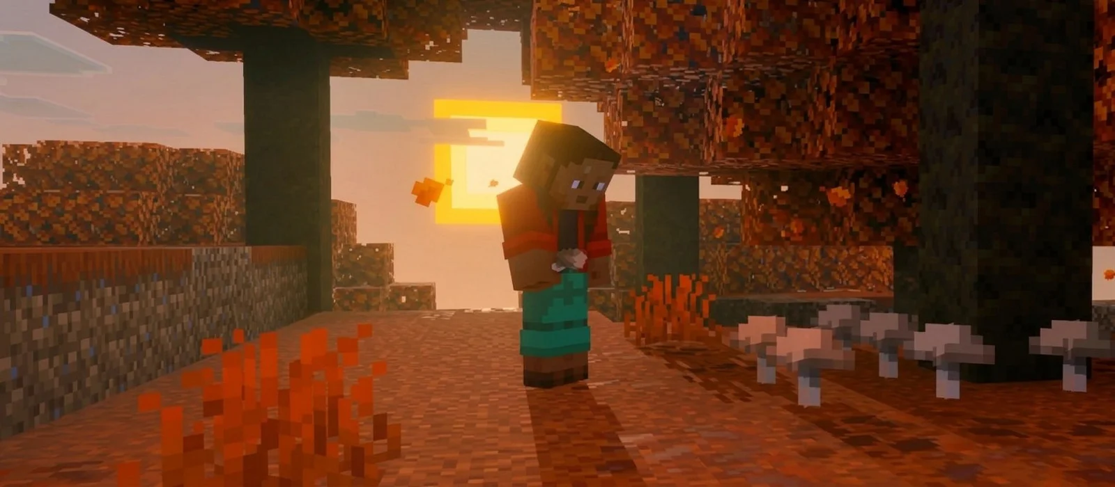 В Minecraft добавят осенний биом. Вот как он выглядит