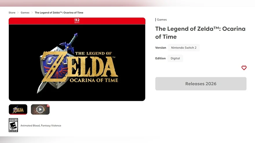 Страница The Legend of Zelda: Ocarina of Time