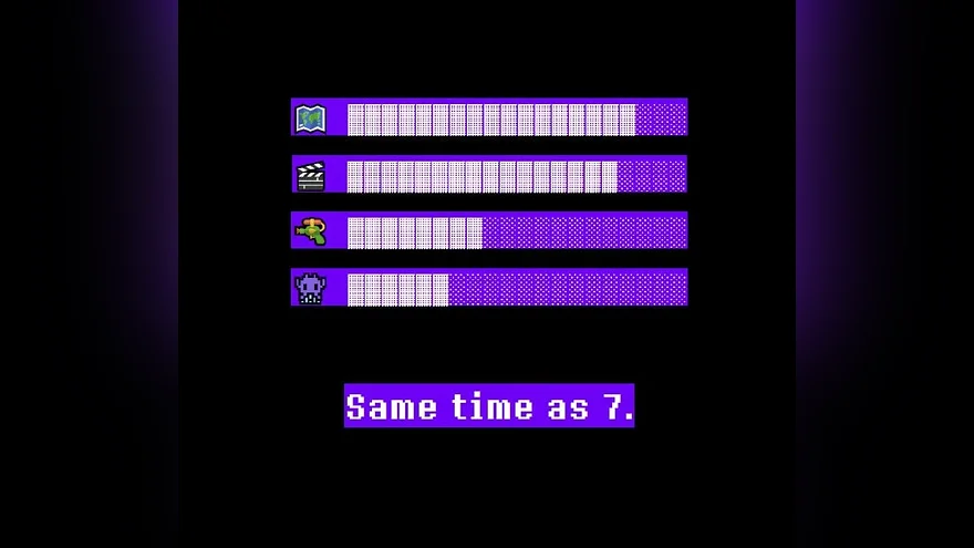 Скрин с фразой Same time as 7