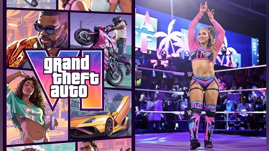 WWE-рестлерша рядом с GTA 6