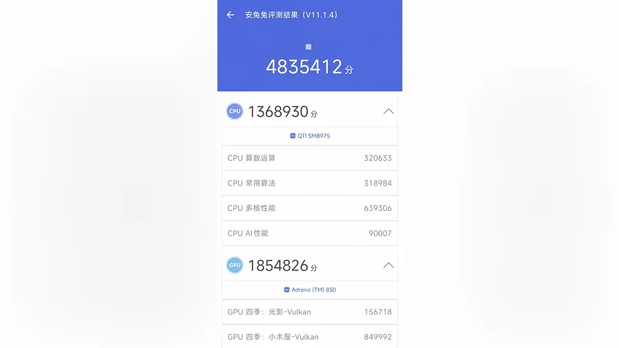 Результаты AnTuTu для SM8975