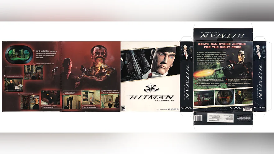 Коробка игры Hitman: Codename 47 с описанием