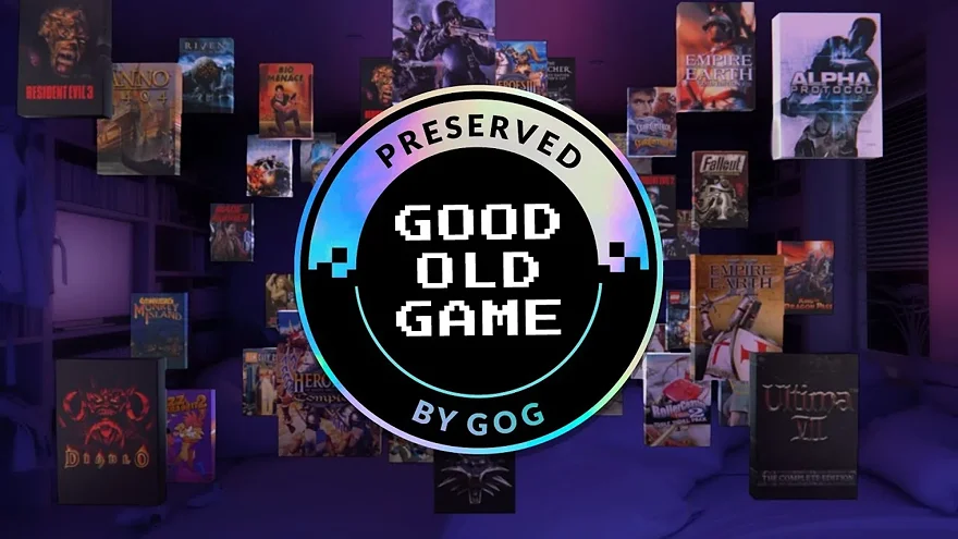Коллекция классических игр GOG в физических коробках