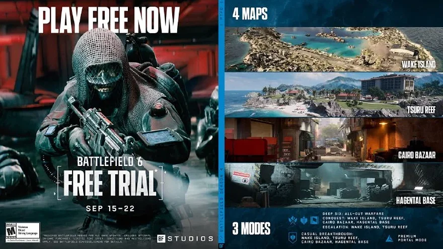 Battlefield 6: бесплатный пробный период с 15 по 22 сентября