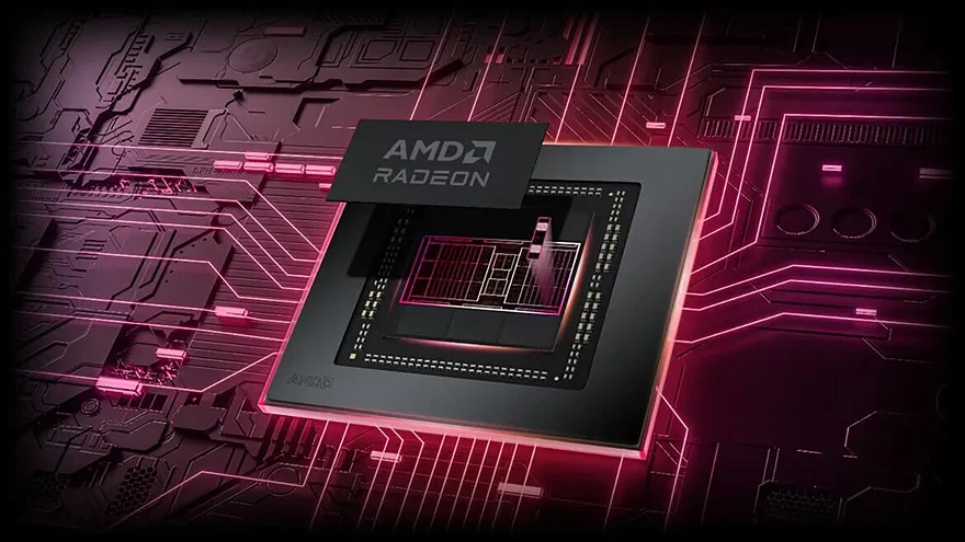 Чип AMD Radeon с подсветкой