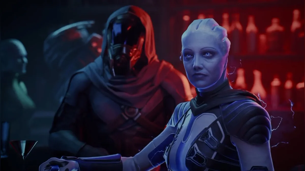 Кадр из слитого трейлера отмененной Mass Effect 5